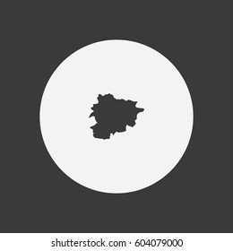 Map of Andorra Vector Illustration

