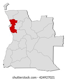 Map - Angola, Bengo