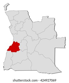 Map - Angola, Benguela