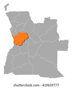 Map - Angola, Cuanza Sul