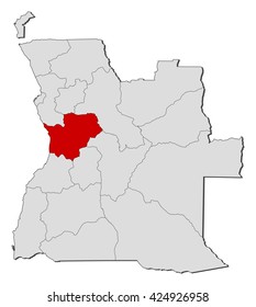 Map - Angola, Cuanza Sul