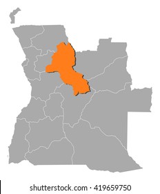 Map - Angola, Malanje
