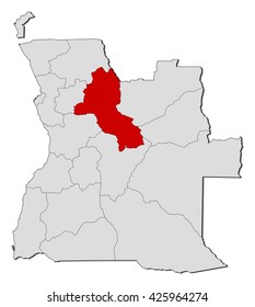 Map - Angola, Malanje