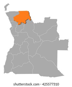 Map - Angola, Uige