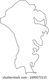 map of anne arundel  County in state of Maryland