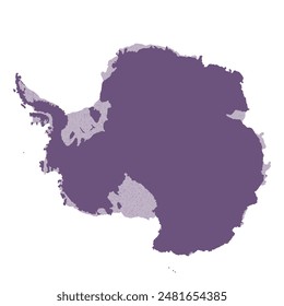 Map of Antarctica, sign silhouette. World Map Globe. Vector Illustration isolated on white background. Antarctic continent.