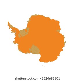 Mapa da Antártica, sinal de silhueta. World Map Globe (em inglês). Ilustração de vetor isolada em fundo branco. continente antártico.