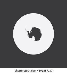 Map of Antarctica Vector Illustration

