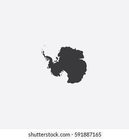 Map of Antarctica Vector Illustration

