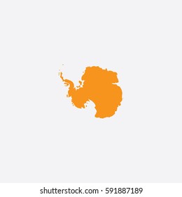 Map of Antarctica Vector Illustration

