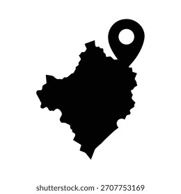 Karte antike Silhouette Vektorgrafik
