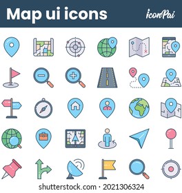 Map app and web ui icons