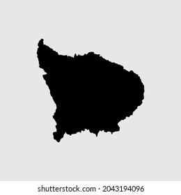 Map Of Apurimac - Peru Outline Silhouette Vector Illustration
