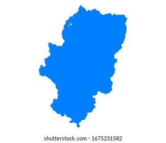 Map of Aragon as vector illustration
