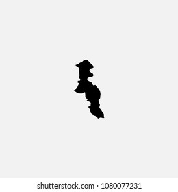 Map of Ardabil Province - Iran Vector Illustration