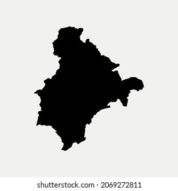 Map of Ardahan - Turkey region outline silhouette vector illustration
