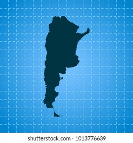 map of Argentina