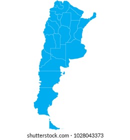 Political Map Argentina Stock Vector (Royalty Free) 164500682 ...