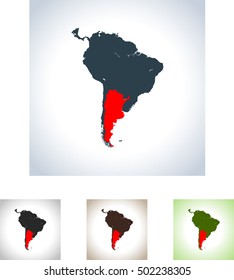 map of Argentina