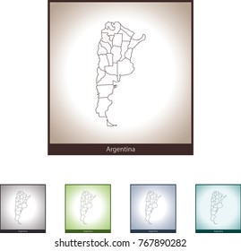 map of Argentina