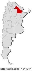 Map - Argentina, Chaco