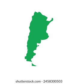 map of Argentina colored icon. Illustration vector graphic of map of Argentina.
