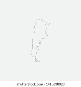 Map of Argentina graphic element Illustration template 