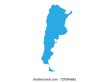 Map of argentina. High detailed vector map - argentina.