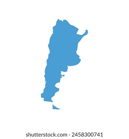 map of Argentina icon. Illustration vector graphic of map of Argentina.