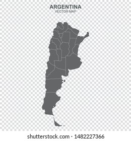 map of argentina on transparent background