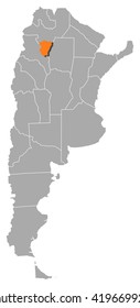 Map - Argentina, Tucuman