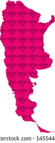 map of Argentina. vector illustration