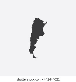 Map of Argentina Vector Illustration