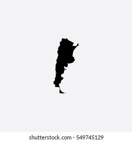 Map of Argentina Vector Illustration

