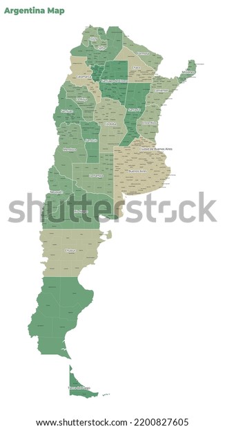 Map Argentina Vector Political 600w 2200827605 