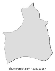 Map - Arica and Parinacota Region (Chile)