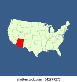 map of Arizona