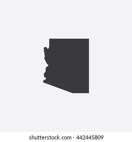 Map of Arizona Vector Illustration