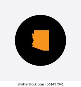 Map of Arizona Vector Illustration