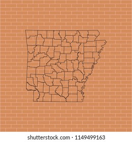 map of Arkansas