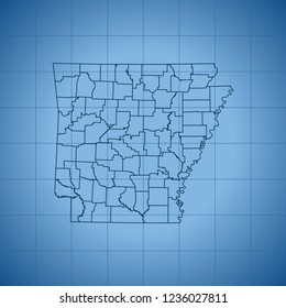 map of Arkansas