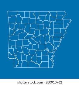 map of Arkansas