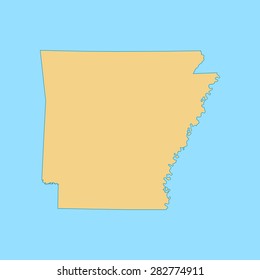 map of Arkansas