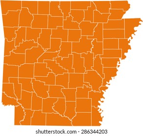 map of Arkansas
