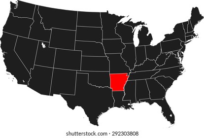 map of Arkansas