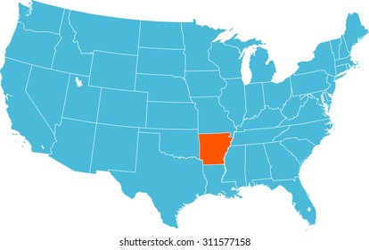 map of Arkansas