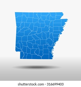 map of Arkansas