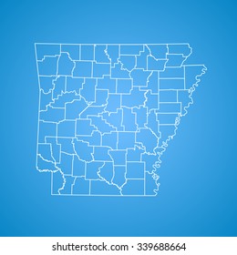 map of Arkansas