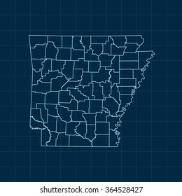 map of Arkansas