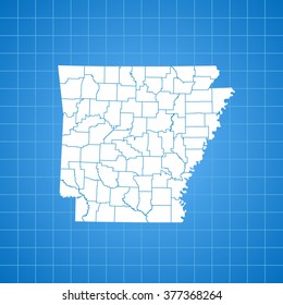 map of Arkansas